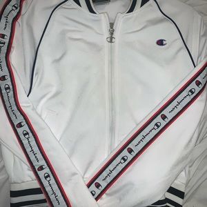Champion bomber, navy, red & white. Used once.